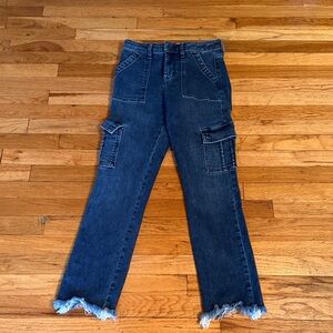 Women's Hidden Blue Cargo Jeans